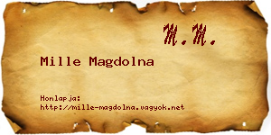Mille Magdolna névjegykártya