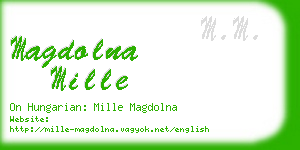 magdolna mille business card